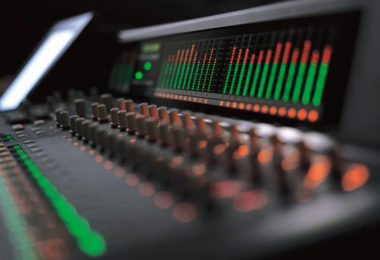 photo of mixing board