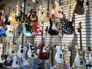 Gratuitous photo of all the guitars I want to buy at Guitar Czar.